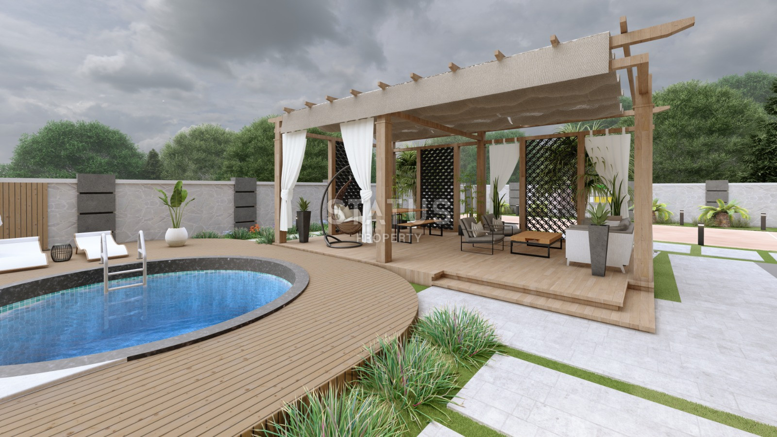 Одни из самых выгодных цен в Газипаша. Проект на этапе карандаша. 45м2 – 115,9м2 фото 8