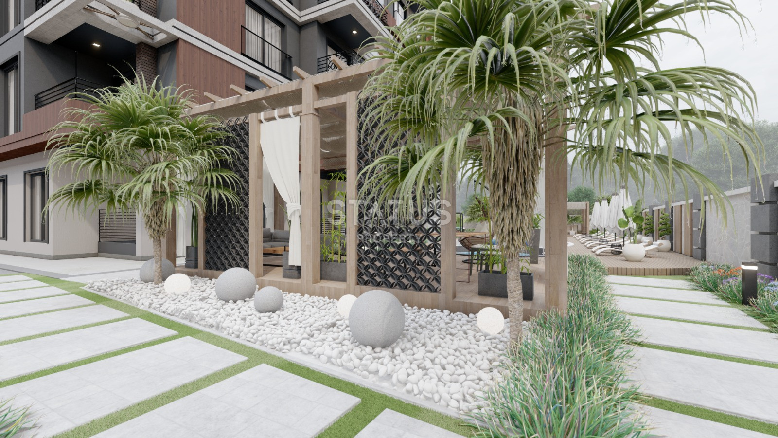 Одни из самых выгодных цен в Газипаша. Проект на этапе карандаша. 45м2 – 115,9м2 фото 9