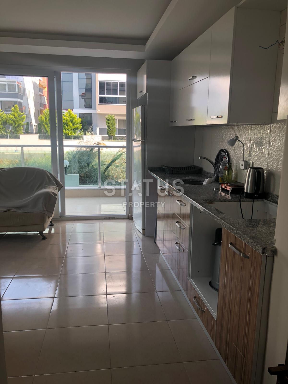 Недорогая квартира в доме с бассейном в 400 метрах от моря в Махмтларе 60 кв.м. фото 7