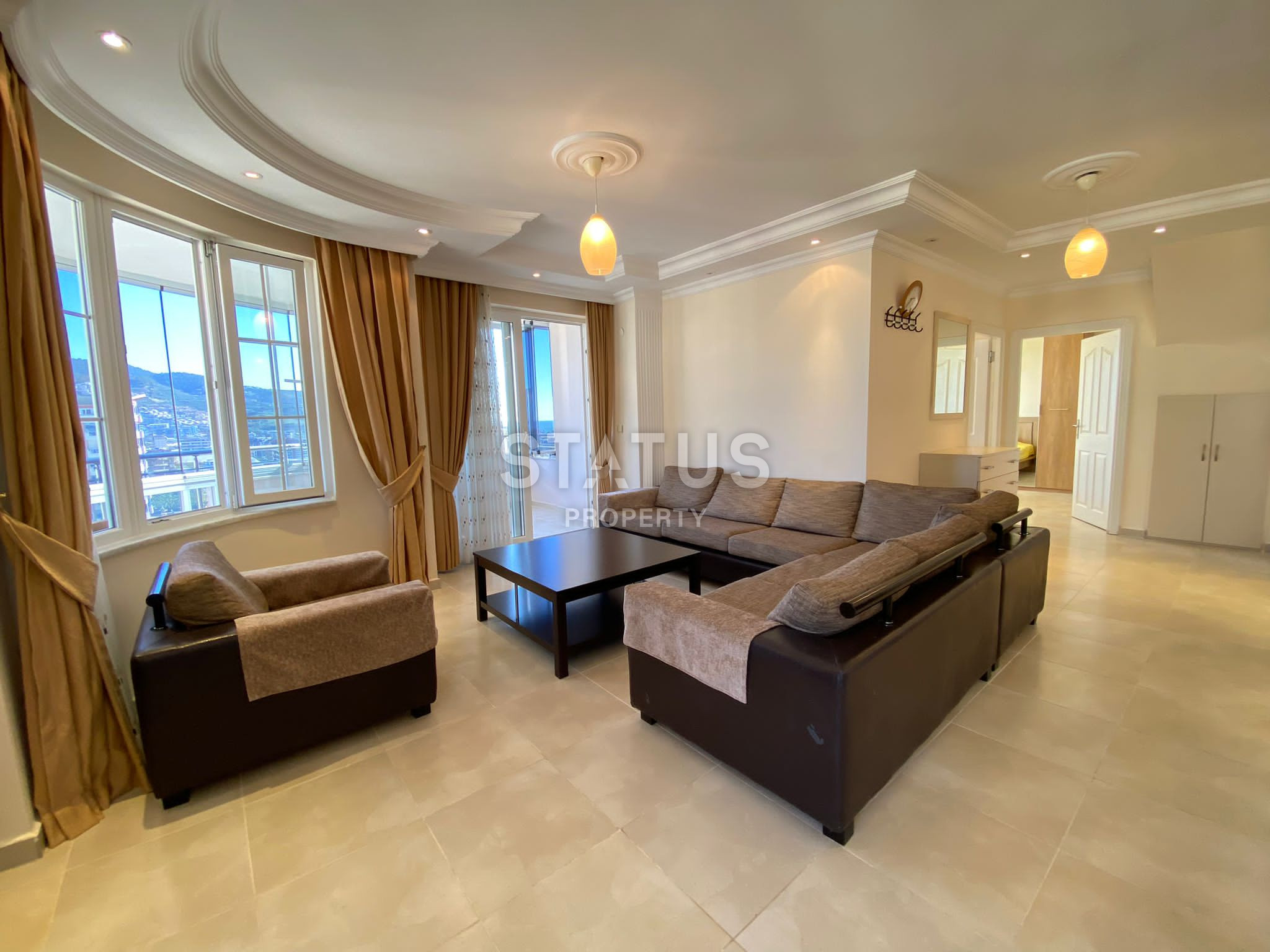 Два пентхауса с видом на море и четырьмя спальнями в Махмутларе 400м от моря. 230м2 фото 17