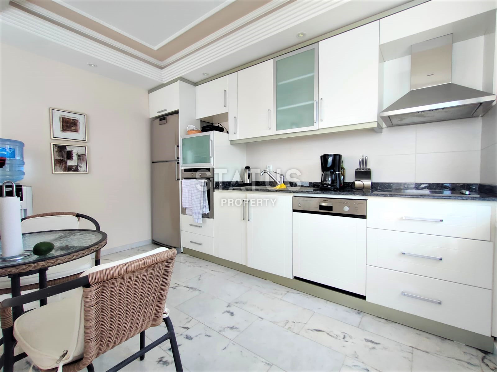 Two spacious bright turnkey apartments with two bedrooms in a residential complex from a leading developer 50m from the sea in Tosmur. 110m2 фото 3