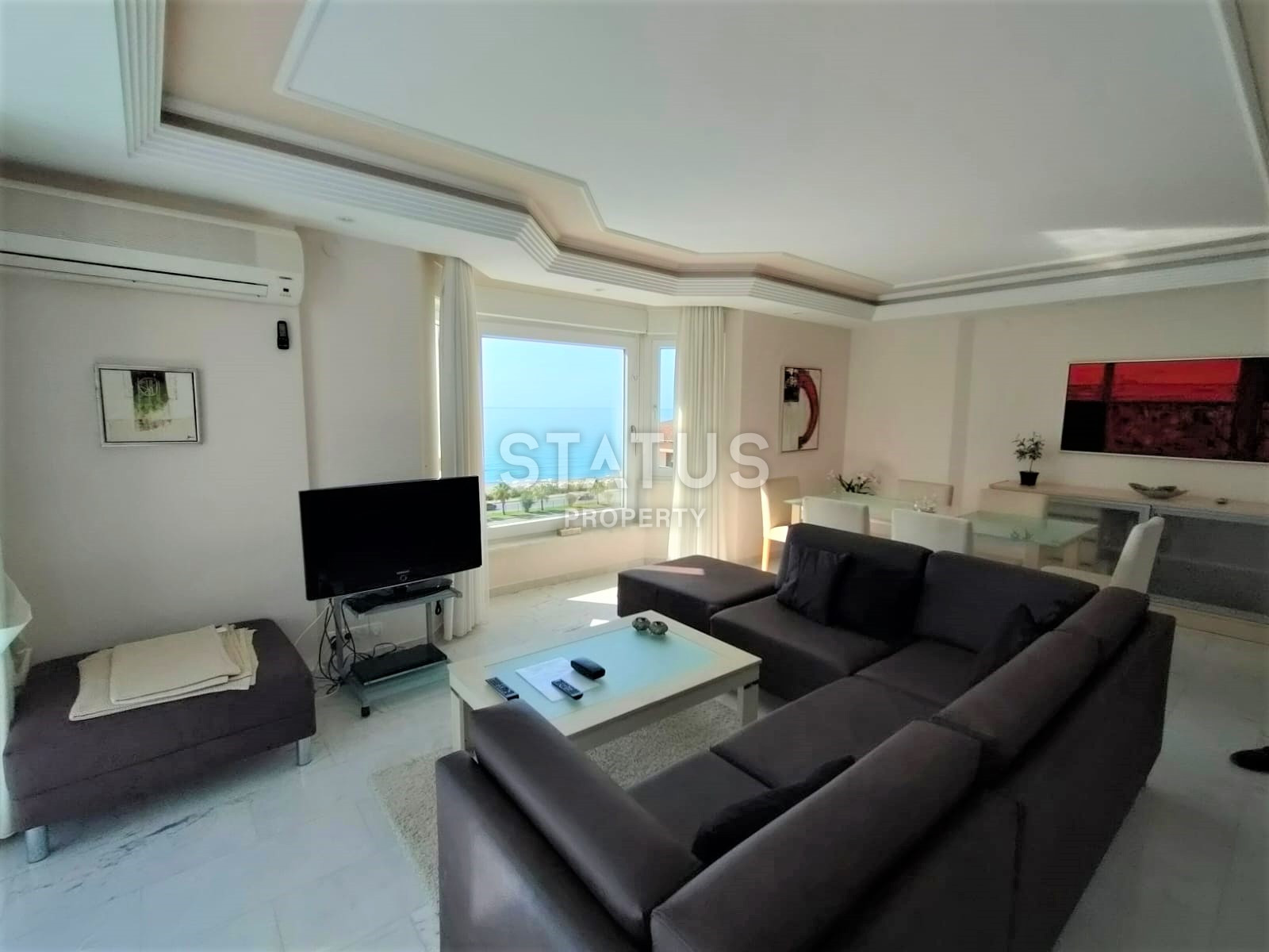 Two spacious bright turnkey apartments with two bedrooms in a residential complex from a leading developer 50m from the sea in Tosmur. 110m2 фото 6