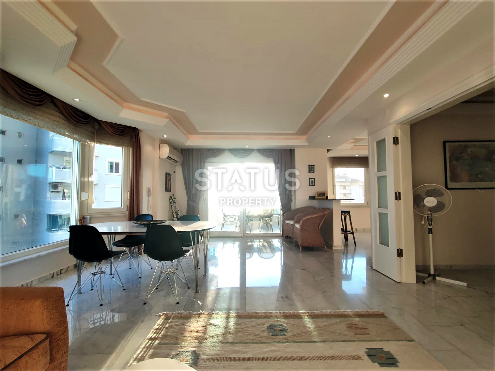 Two spacious bright turnkey apartments with two bedrooms in a residential complex from a leading developer 50m from the sea in Tosmur. 110m2 фото 41