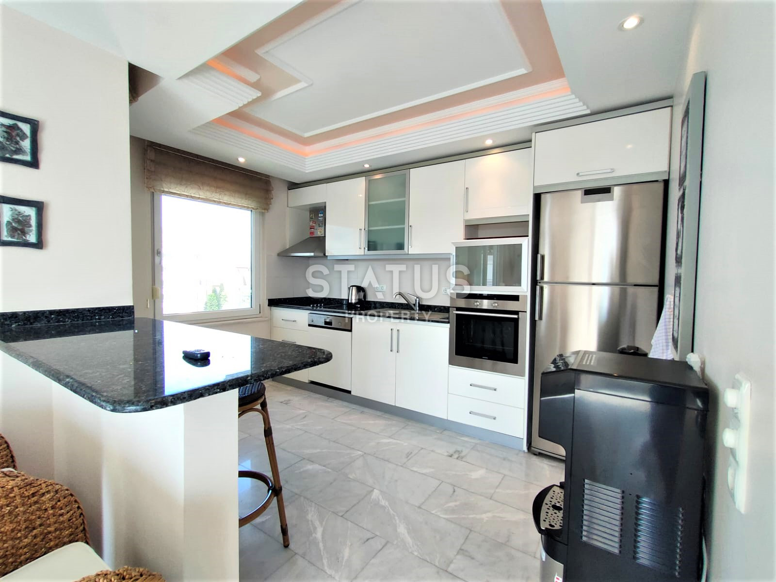 Two spacious bright turnkey apartments with two bedrooms in a residential complex from a leading developer 50m from the sea in Tosmur. 110m2 фото 45