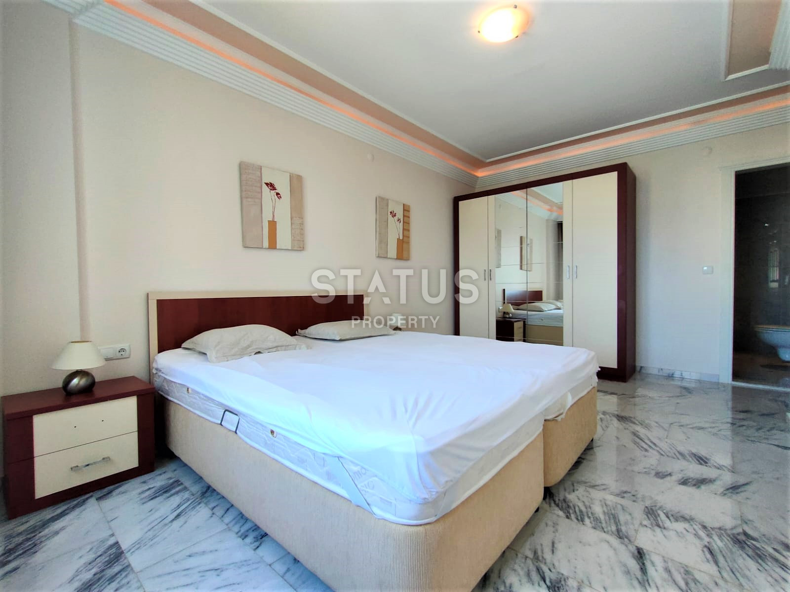 Two spacious bright turnkey apartments with two bedrooms in a residential complex from a leading developer 50m from the sea in Tosmur. 110m2 фото 54