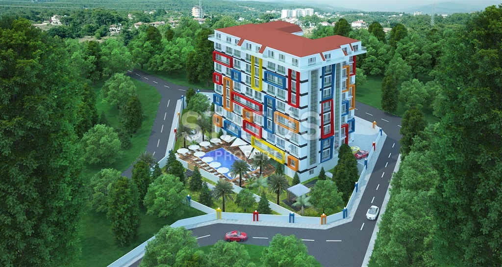 New investment project in Avsallar surrounded by coniferous forest фото 3