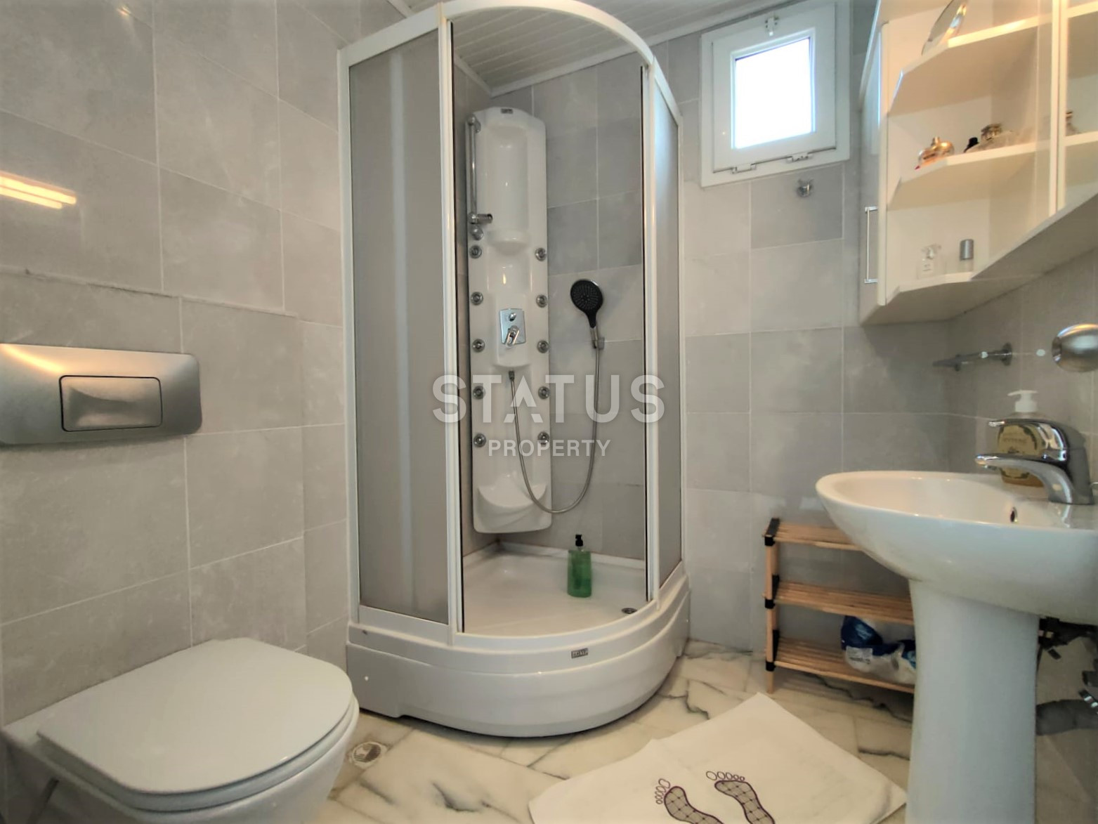 Две просторные светлые квартиры с тремя спальнями под ключ в премиальном жилом комплексе в 50м от моря в Тосмуре. 160м2 – 221м2 фото 18