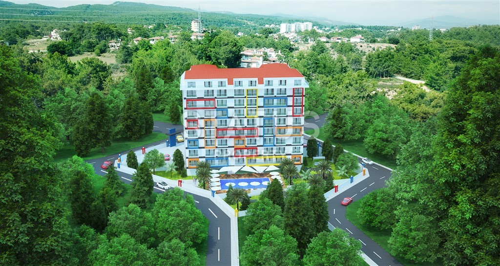 New investment project in Avsallar surrounded by coniferous forest фото 5