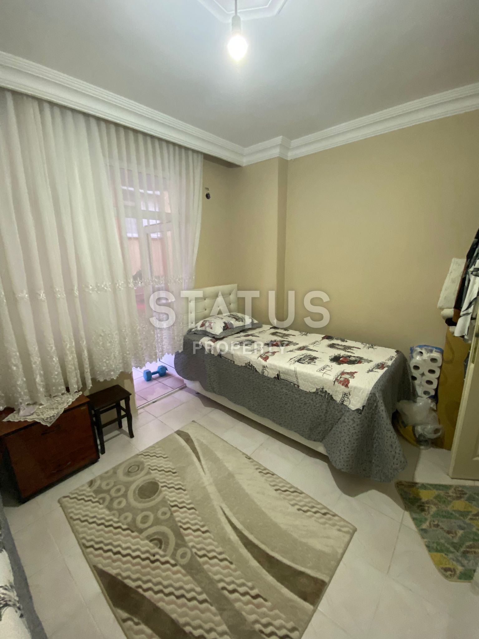 Three-room apartment in the open area of Tosmur with a favorable location 350m from the sea. 110m2 фото 5