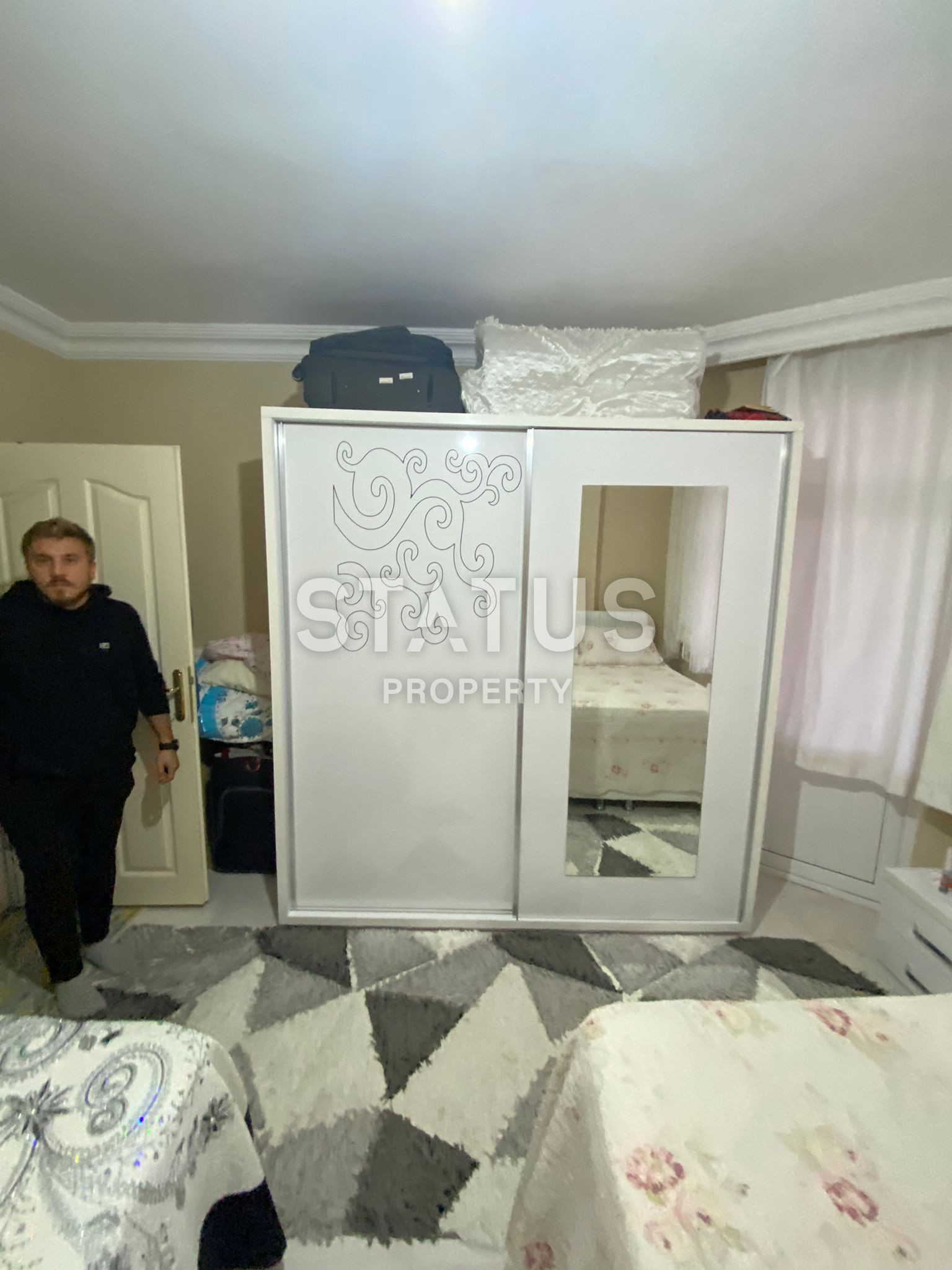 Three-room apartment in the open area of Tosmur with a favorable location 350m from the sea. 110m2 фото 6