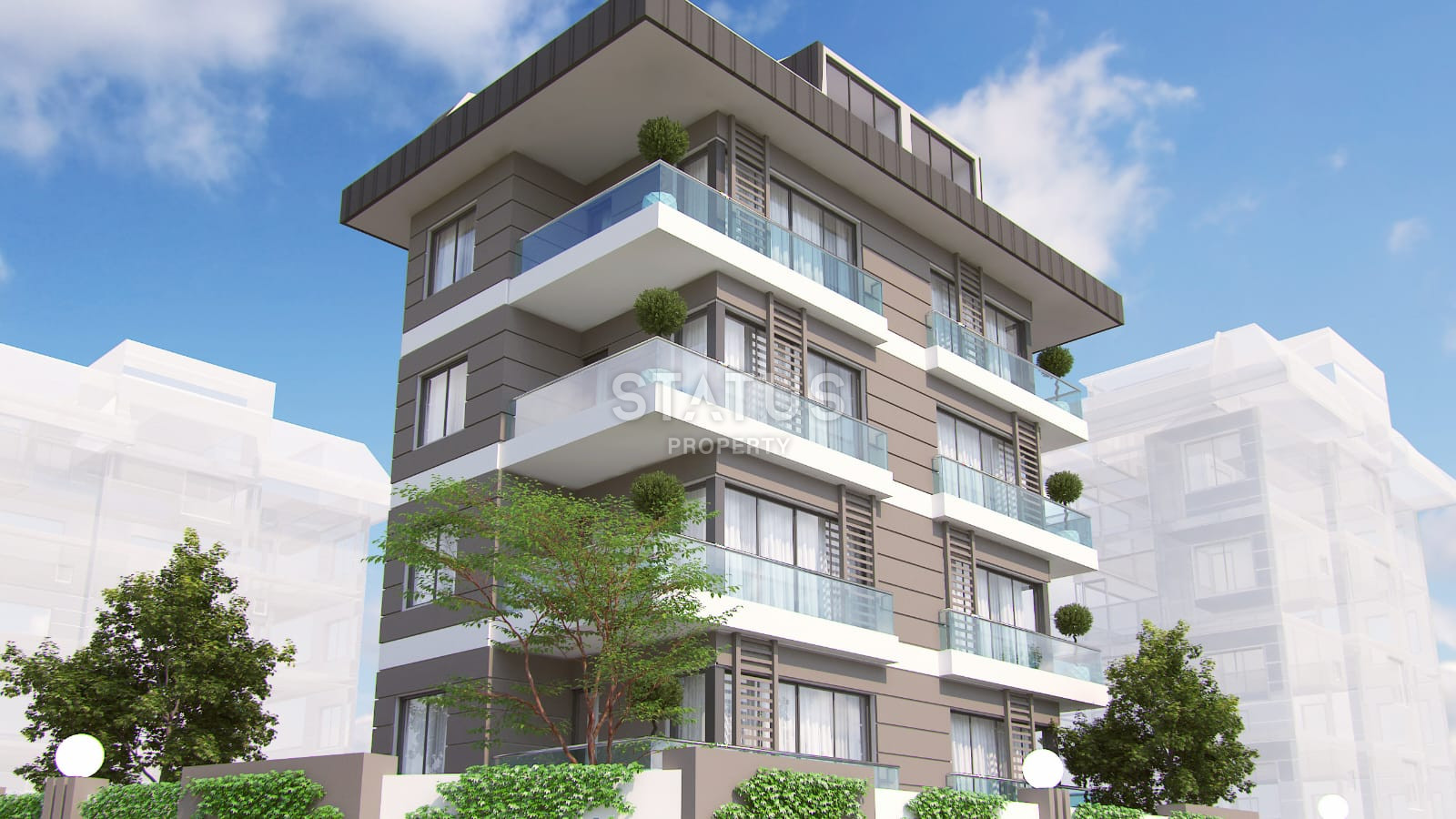 Три новых квартиры 1+1 в ЖК 2023 года постройки в 100м от моря. 50м2 фото 12