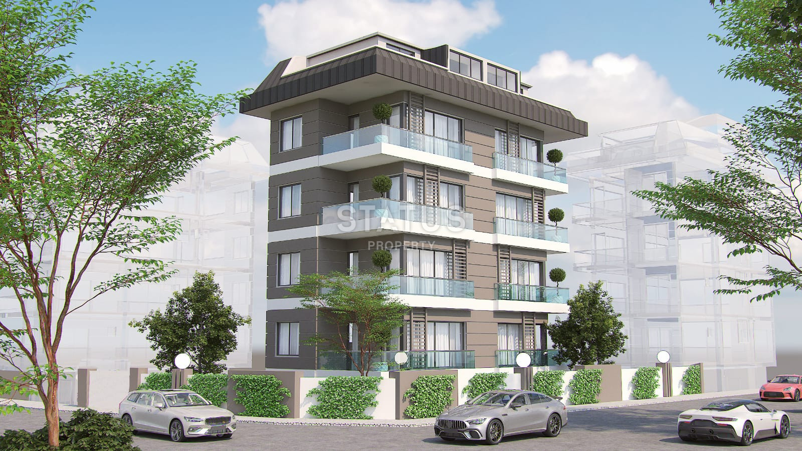 Три новых квартиры 1+1 в ЖК 2023 года постройки в 100м от моря. 50м2 фото 18