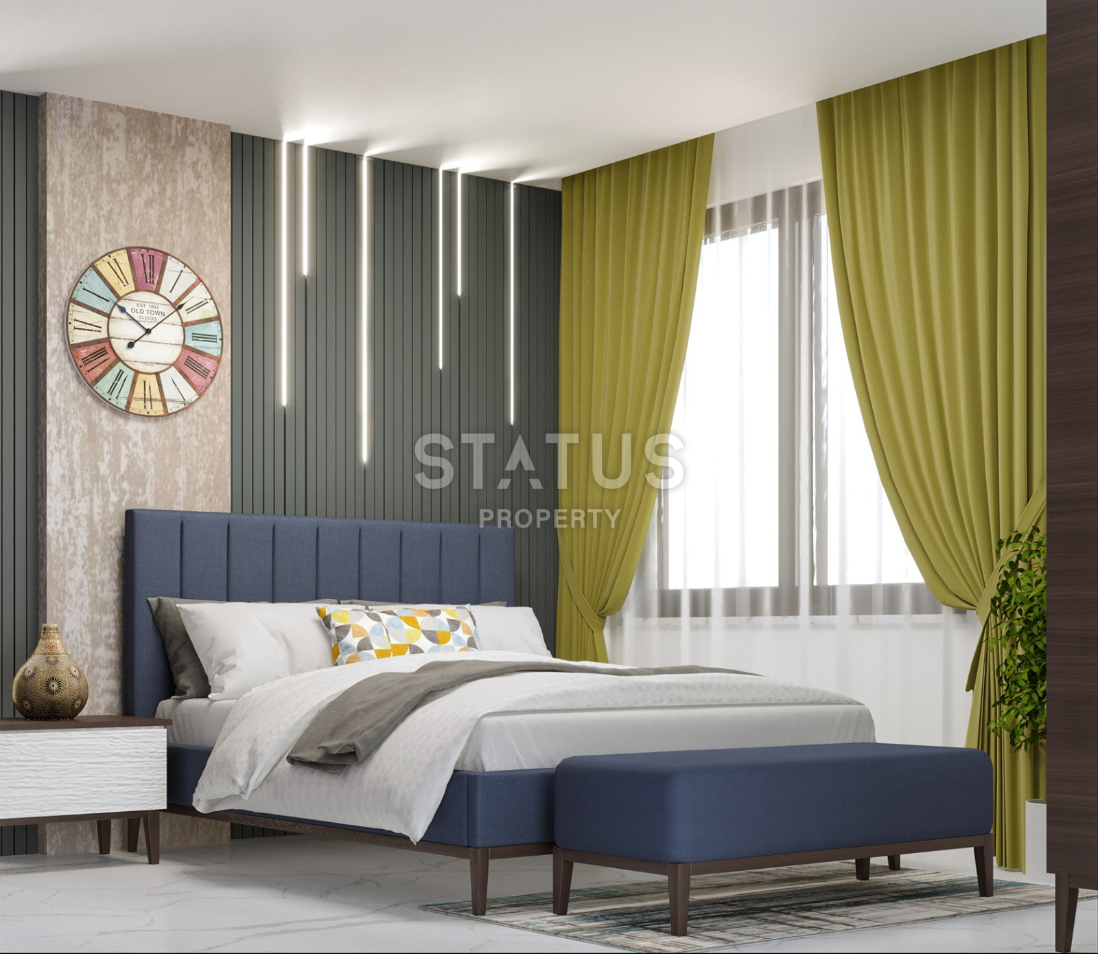 Три новых квартиры 1+1 в ЖК 2023 года постройки в 100м от моря. 50м2 фото 28