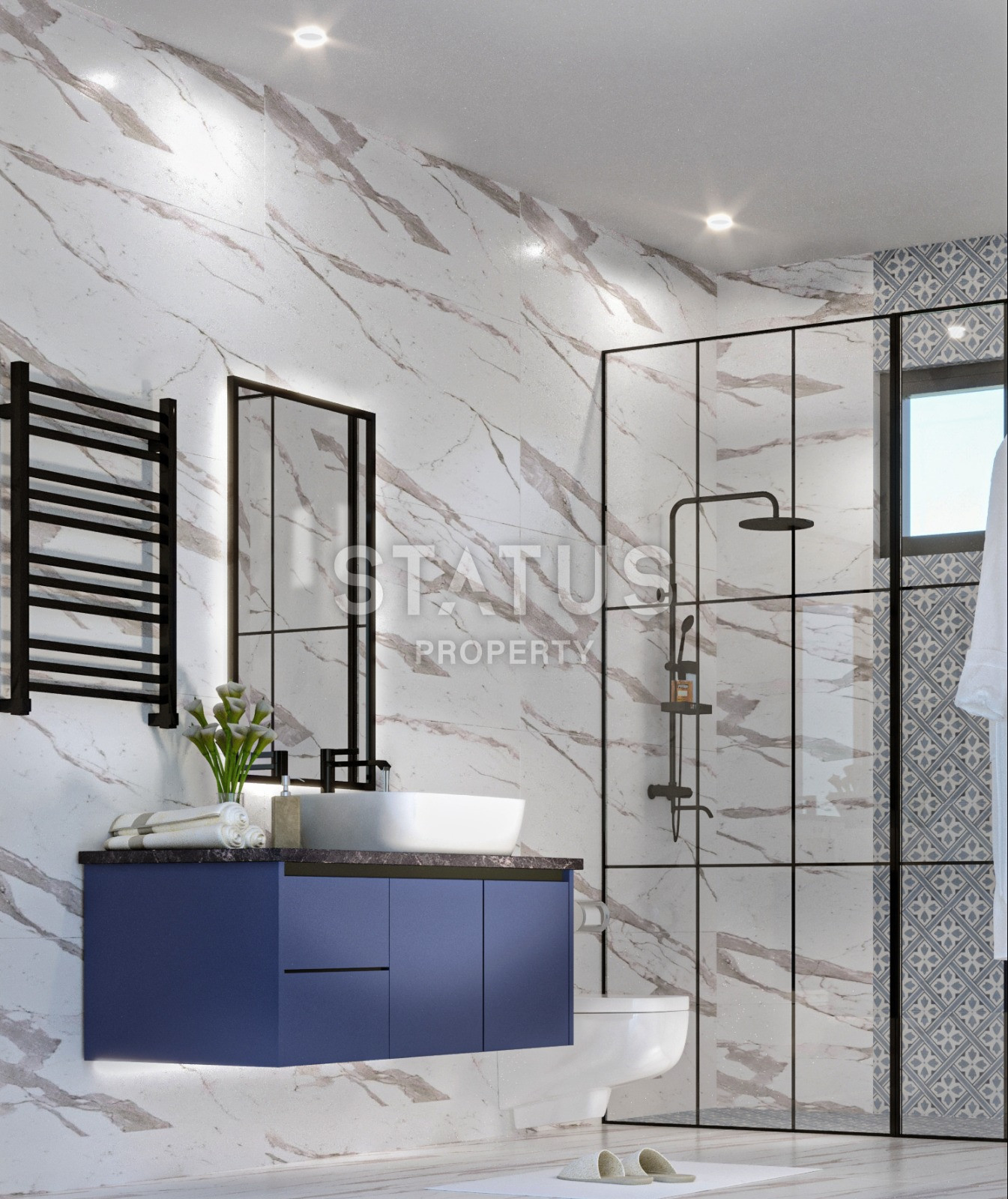 Новый пентхаус с видом на море в ЖК 2023 года постройки в 100м от моря. 95м2 фото 33