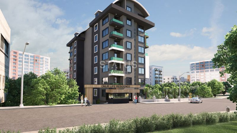 Достойный жилой комплекс с привлекательными ценами в 600м от моря в Авсалларе. 50м2 – 116м2 фото 4