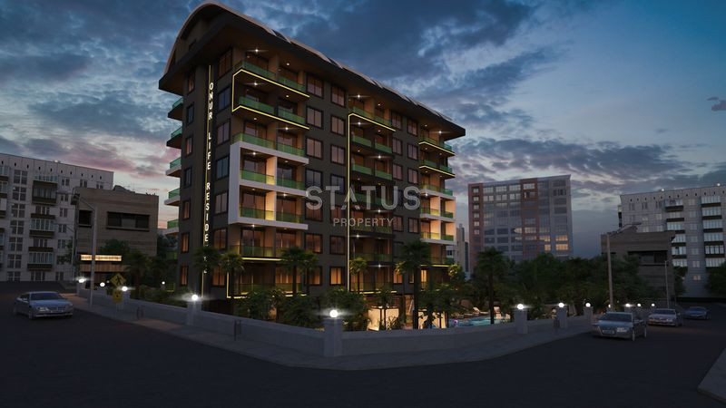 Достойный жилой комплекс с привлекательными ценами в 600м от моря в Авсалларе. 50м2 – 116м2 фото 6