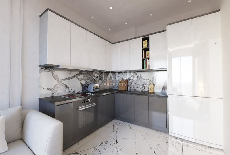 Достойный жилой комплекс с привлекательными ценами в 600м от моря в Авсалларе. 50м2 – 116м2 фото 14