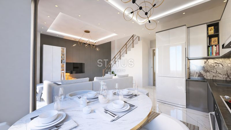 Достойный жилой комплекс с привлекательными ценами в 600м от моря в Авсалларе. 50м2 – 116м2 фото 16