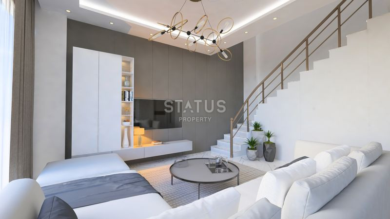 Достойный жилой комплекс с привлекательными ценами в 600м от моря в Авсалларе. 50м2 – 116м2 фото 17