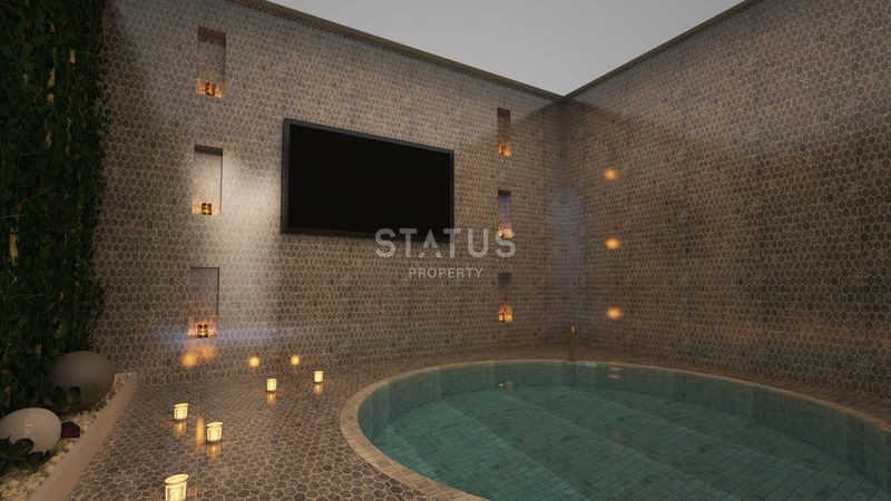 Достойный жилой комплекс с привлекательными ценами в 600м от моря в Авсалларе. 50м2 – 116м2 фото 29