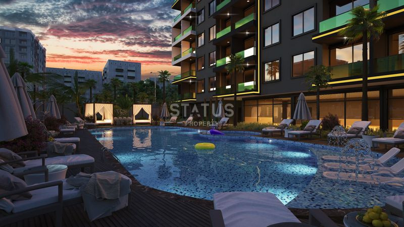 Достойный жилой комплекс с привлекательными ценами в 600м от моря в Авсалларе. 50м2 – 116м2 фото 32