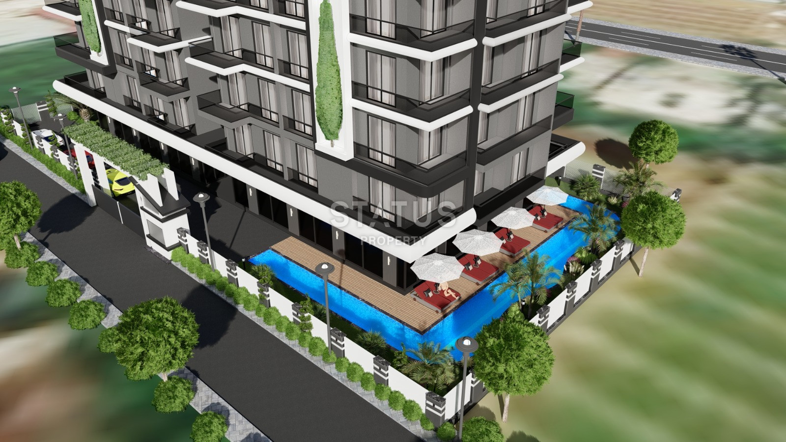 Шикарные квартиры с видом на горы и город в ЖК с отельной инфраструктурой в популярном районе Махмутлар. 50м2 – 118м2 фото 10