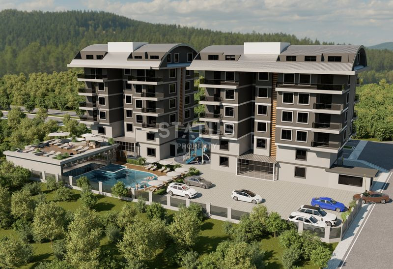 Квартиры по очень выгодной цене в 200м от моря в районе Каргыджак. 51м2- 150м2 фото 3