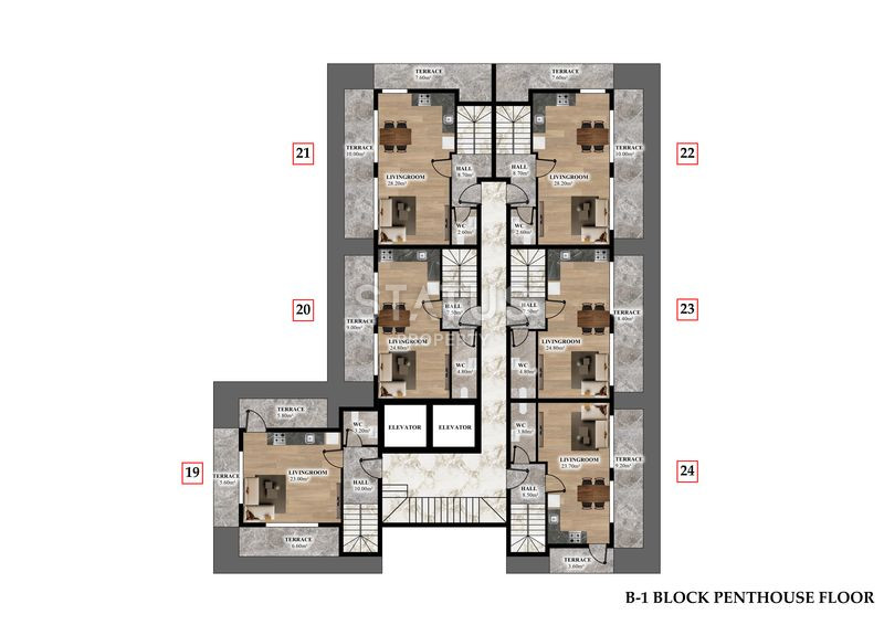 Уникальный комплекс в перспективном районе Паялларе, 55-100 м2 фото 12