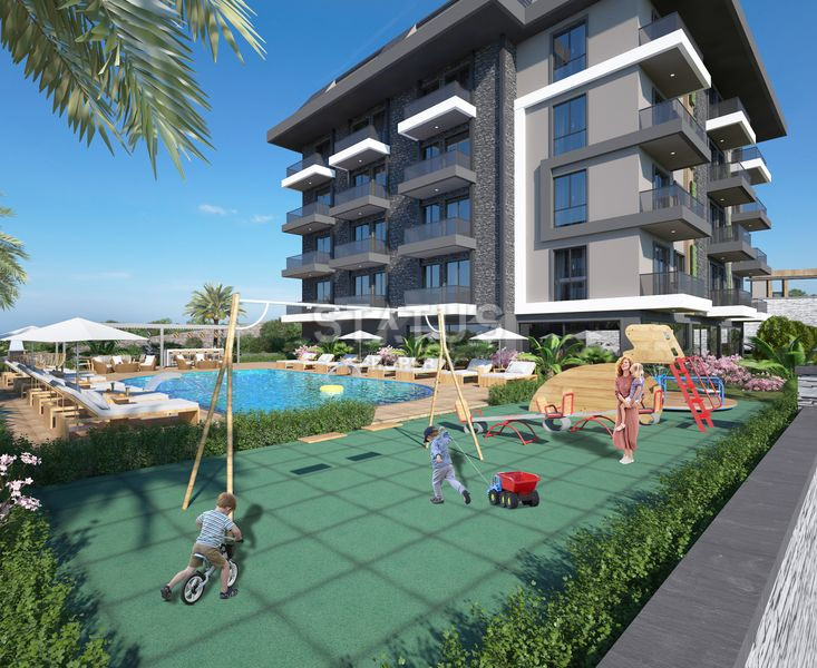 Отличные цены, трансфер до моря, премиальный жилой комплекс в открытом районе Конаклы, 50м2 – 100м2 фото 4