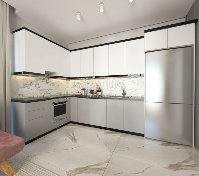 Отличные цены, трансфер до моря, премиальный жилой комплекс в открытом районе Конаклы, 50м2 – 100м2 фото 11