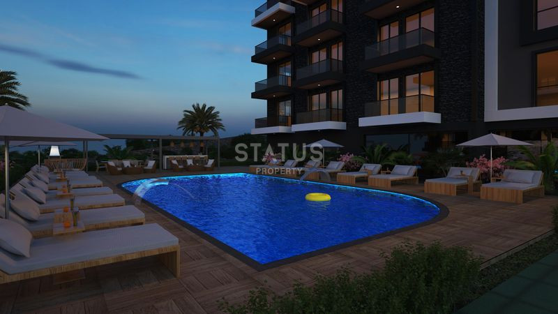 Отличные цены, трансфер до моря, премиальный жилой комплекс в открытом районе Конаклы, 50м2 – 100м2 фото 19