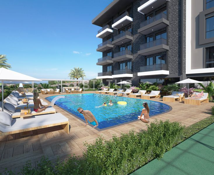 Отличные цены, трансфер до моря, премиальный жилой комплекс в открытом районе Конаклы, 50м2 – 100м2 фото 22