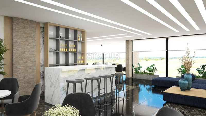 Отличные цены, трансфер до моря, премиальный жилой комплекс в открытом районе Конаклы, 50м2 – 100м2 фото 24