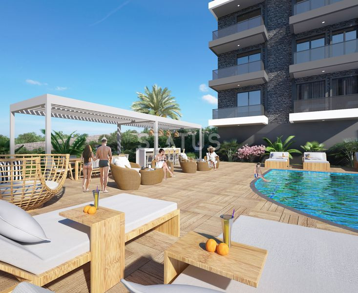 Отличные цены, трансфер до моря, премиальный жилой комплекс в открытом районе Конаклы, 50м2 – 100м2 фото 26