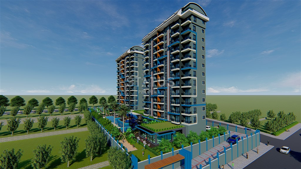 Новые двухкомнатные квартиры в новом ЖК с отельной инфраструктурой в спокойной части Махмутрала. 51м2 фото 7