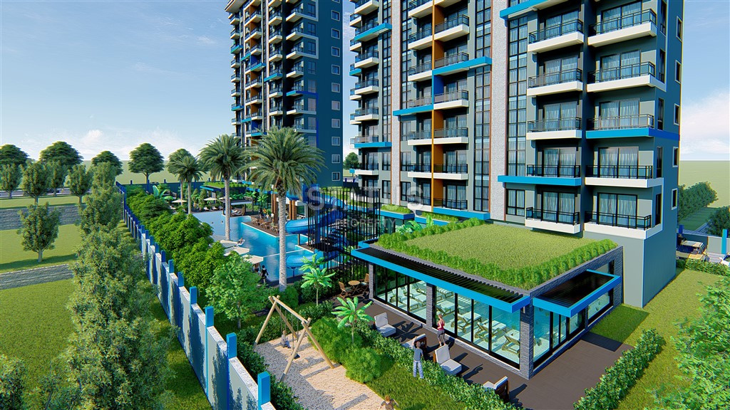 Новые двухкомнатные квартиры в новом ЖК с отельной инфраструктурой в спокойной части Махмутрала. 51м2 фото 22