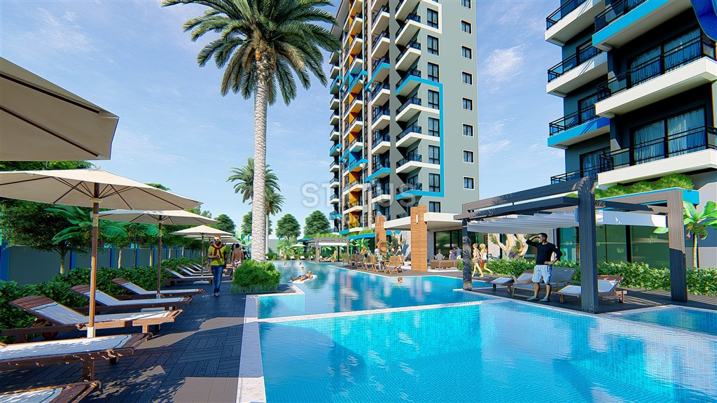 Новые двухкомнатные квартиры в новом ЖК с отельной инфраструктурой в спокойной части Махмутрала. 51м2 фото 25