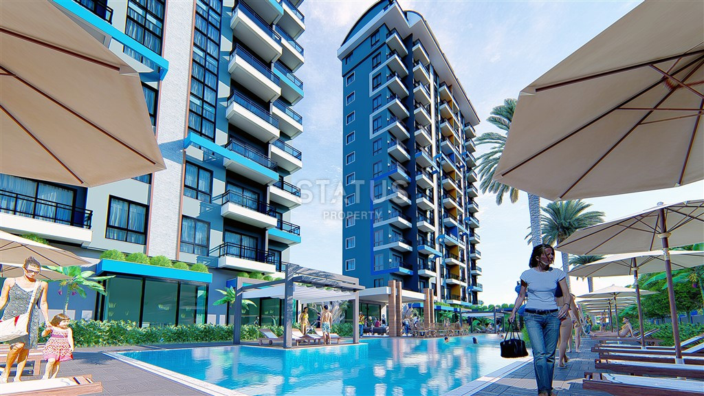 Новые двухкомнатные квартиры в новом ЖК с отельной инфраструктурой в спокойной части Махмутрала. 51м2 фото 27