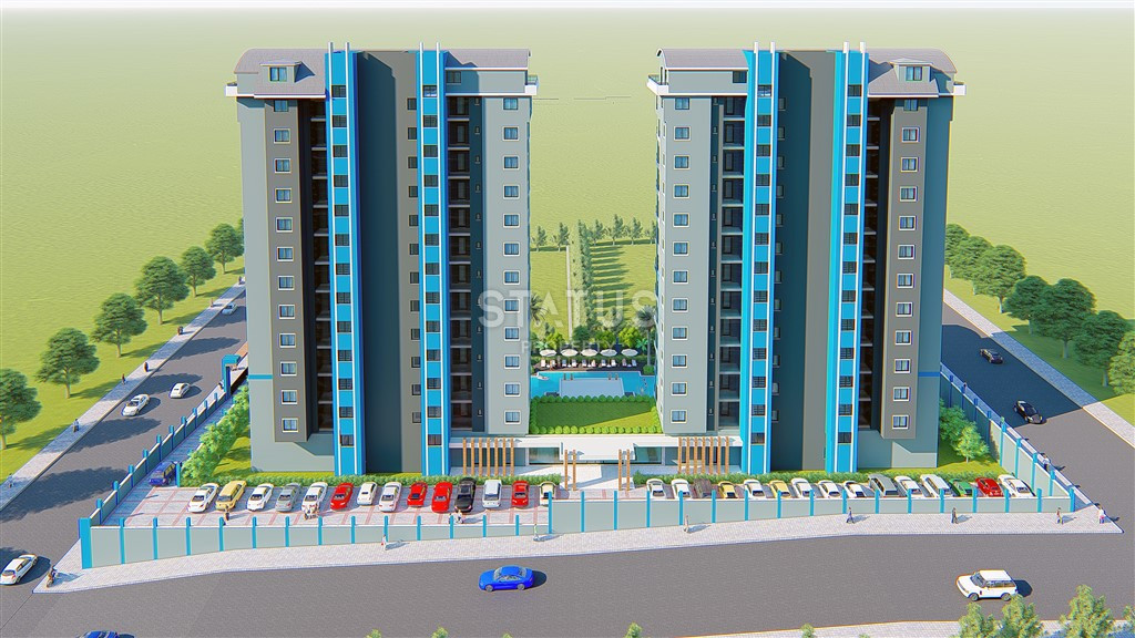 Новые двухкомнатные квартиры в новом ЖК с отельной инфраструктурой в спокойной части Махмутрала. 51м2 фото 34