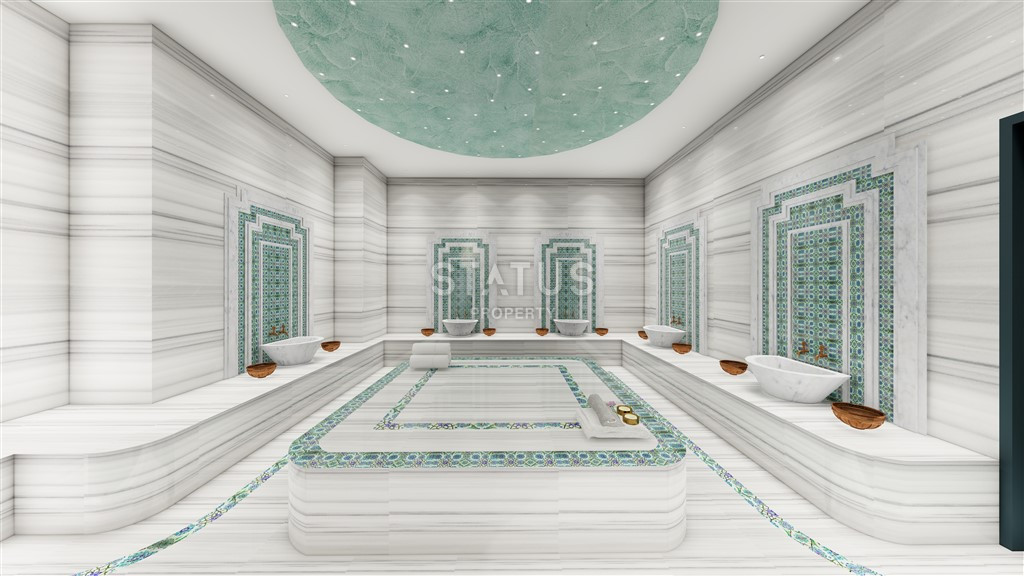 Новые двухкомнатные квартиры в новом ЖК с отельной инфраструктурой в спокойной части Махмутрала. 51м2 фото 37