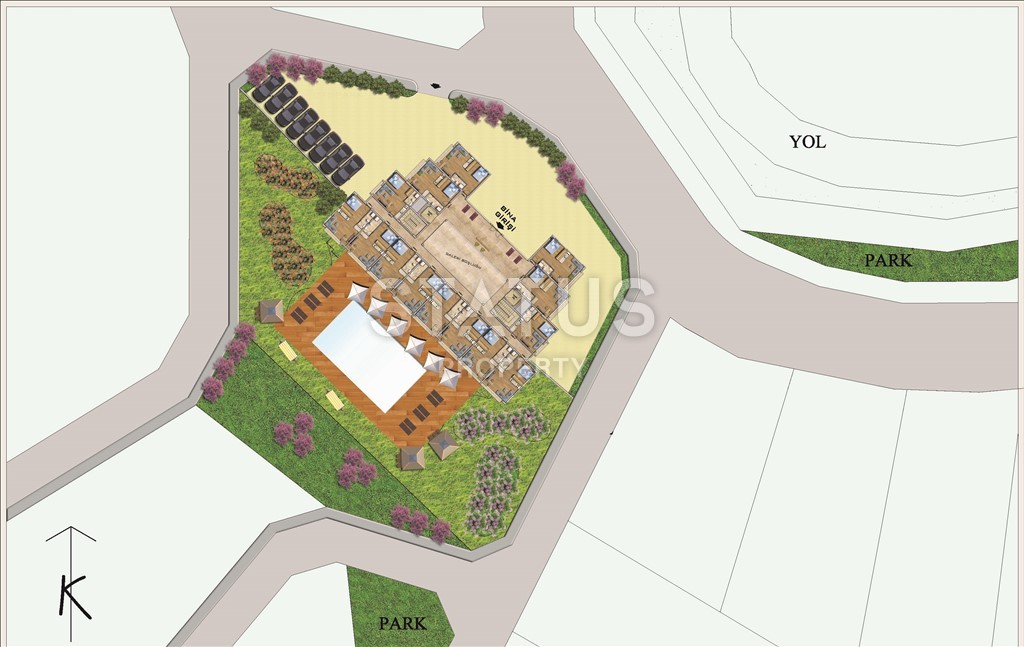 New investment project in Avsallar surrounded by coniferous forest фото 16