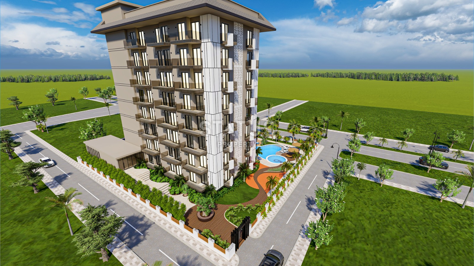 Трехкомнатная квартира у моря в строящейся резиденции, в центре Аланьи, 74 м2 фото 4