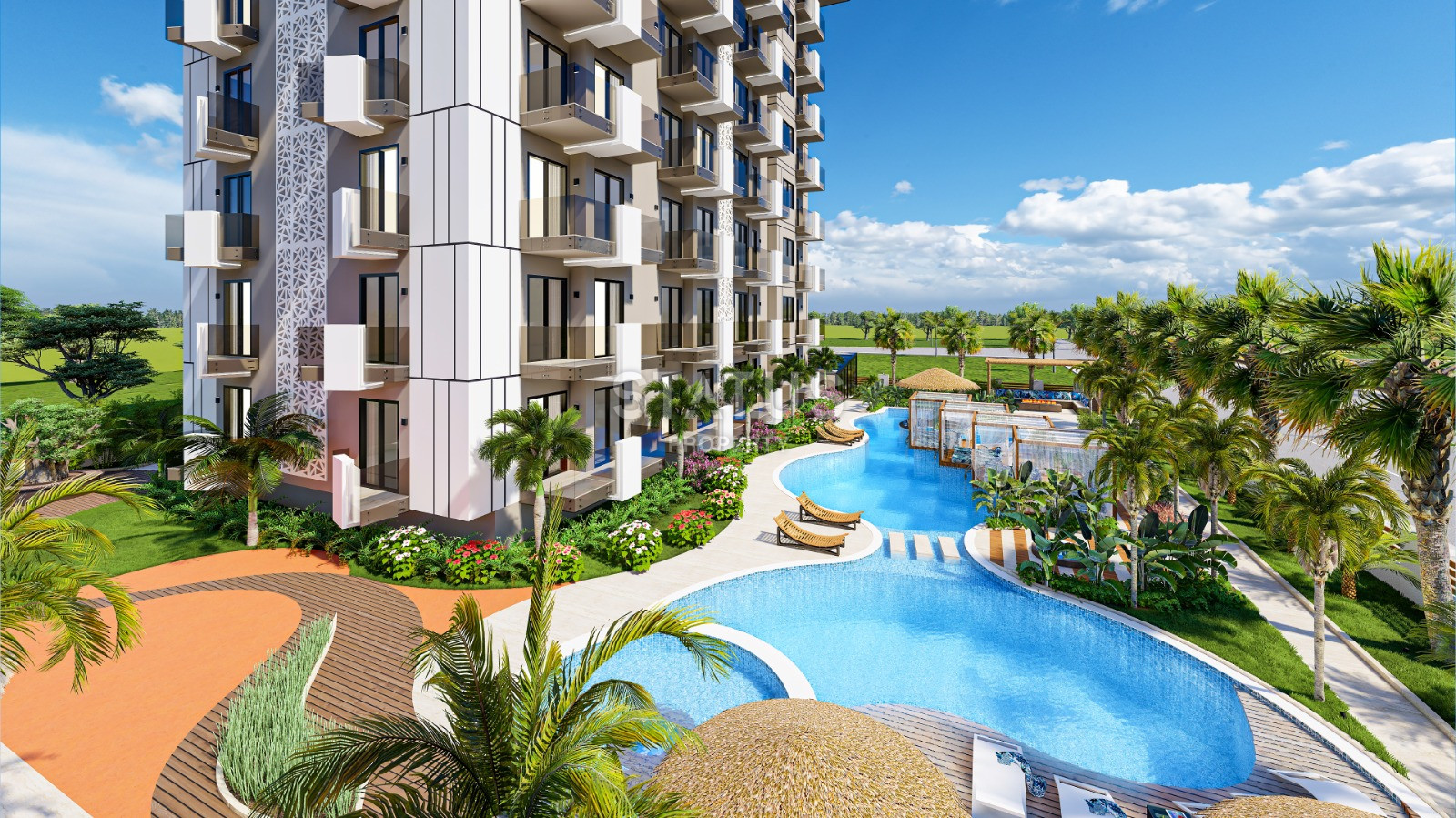 Трехкомнатная квартира у моря в строящейся резиденции, в центре Аланьи, 74 м2 фото 19