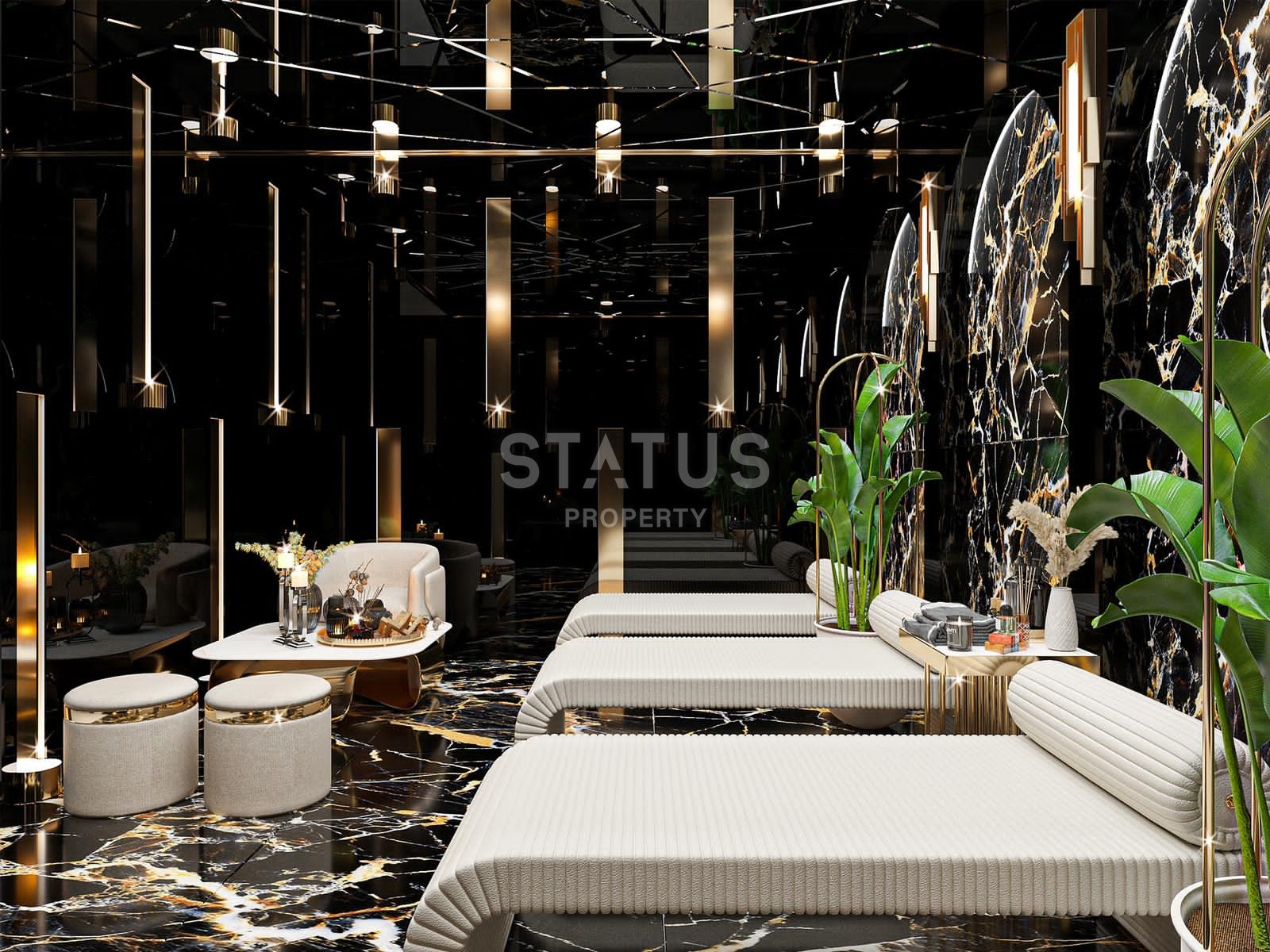 Трехкомнатная квартира у моря в строящейся резиденции, в центре Аланьи, 74 м2 фото 26