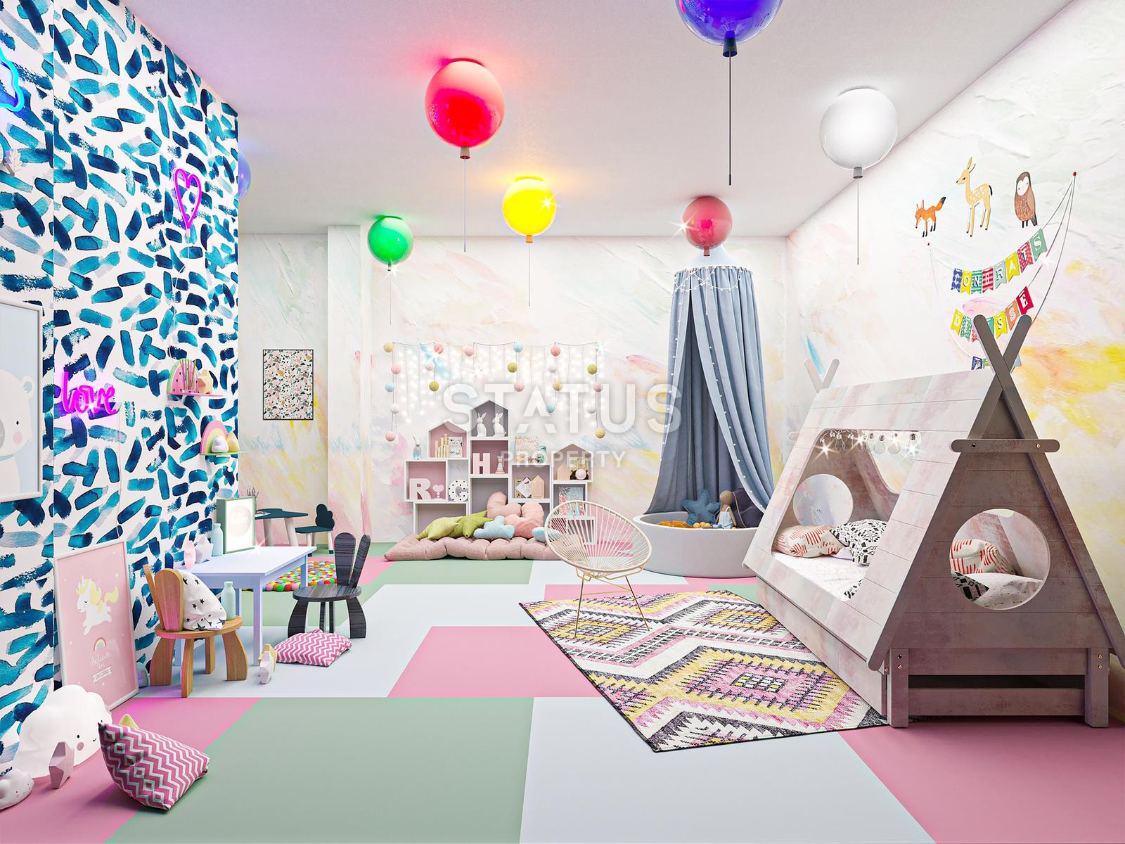 Трехкомнатная квартира у моря в строящейся резиденции, в центре Аланьи, 74 м2 фото 29