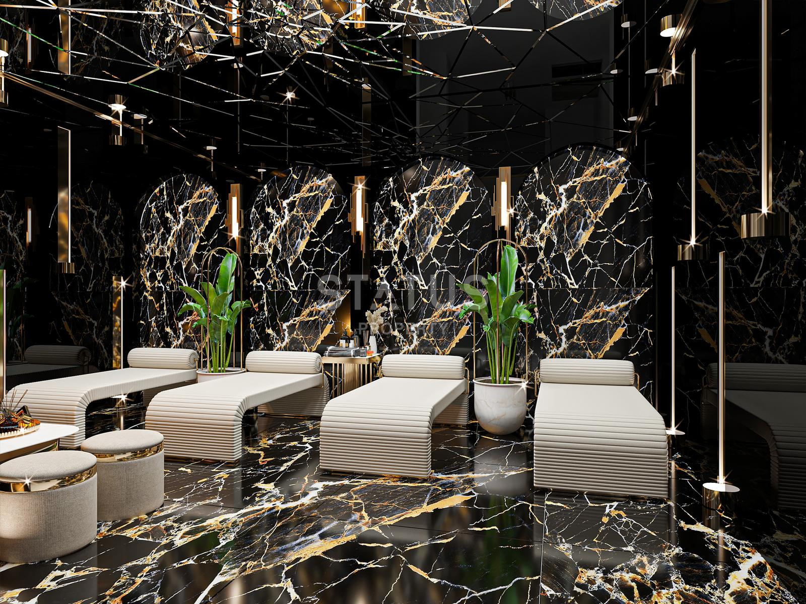 Трехкомнатная квартира у моря в строящейся резиденции, в центре Аланьи, 74 м2 фото 31