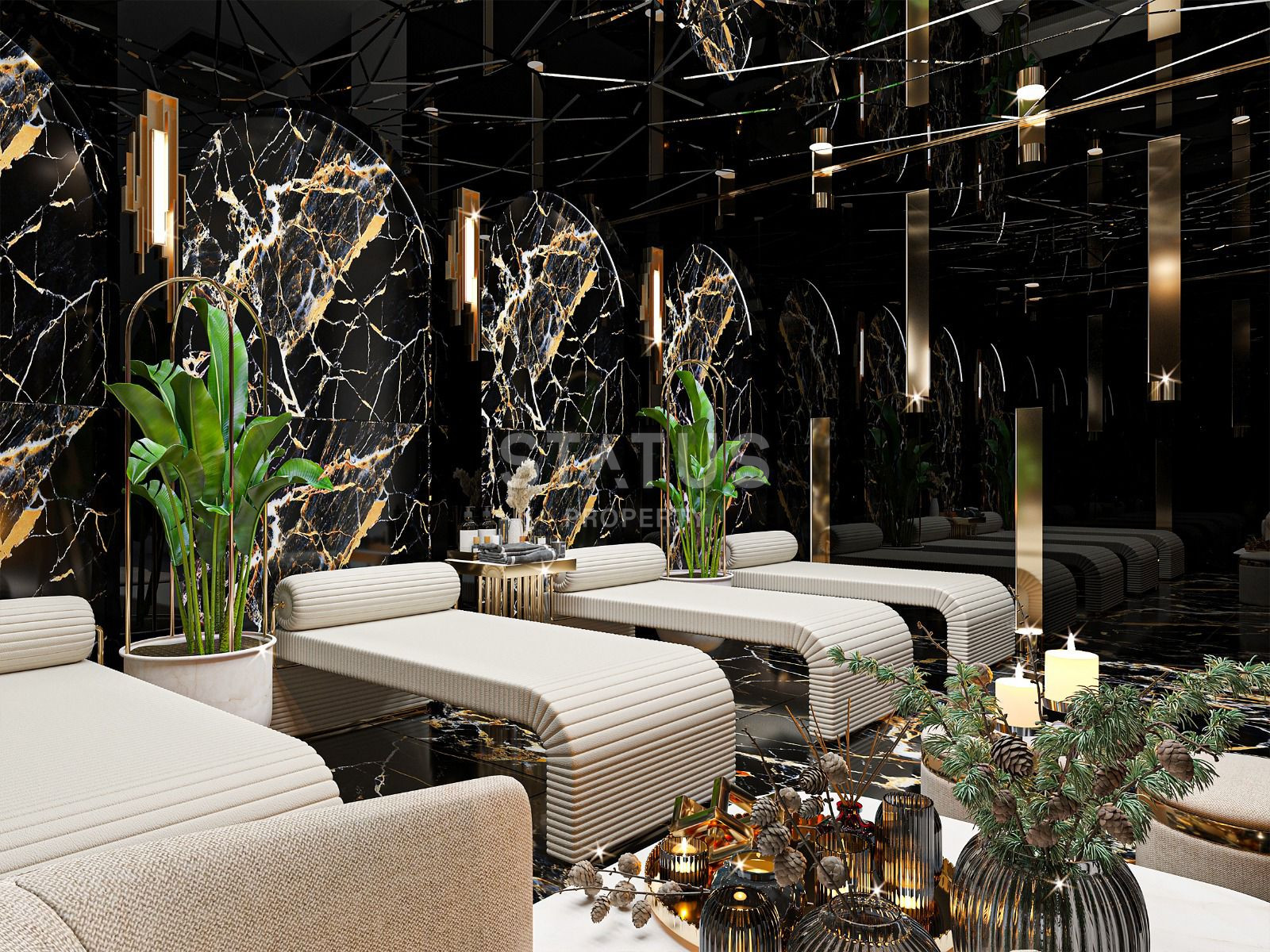 Трехкомнатная квартира у моря в строящейся резиденции, в центре Аланьи, 74 м2 фото 32