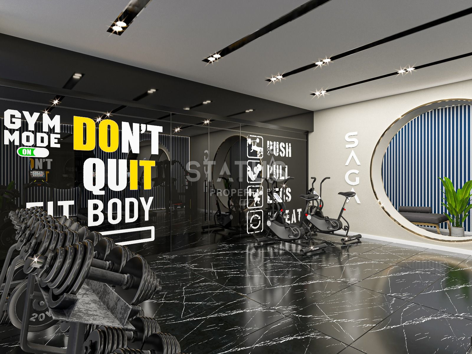 Трехкомнатная квартира у моря в строящейся резиденции, в центре Аланьи, 74 м2 фото 36