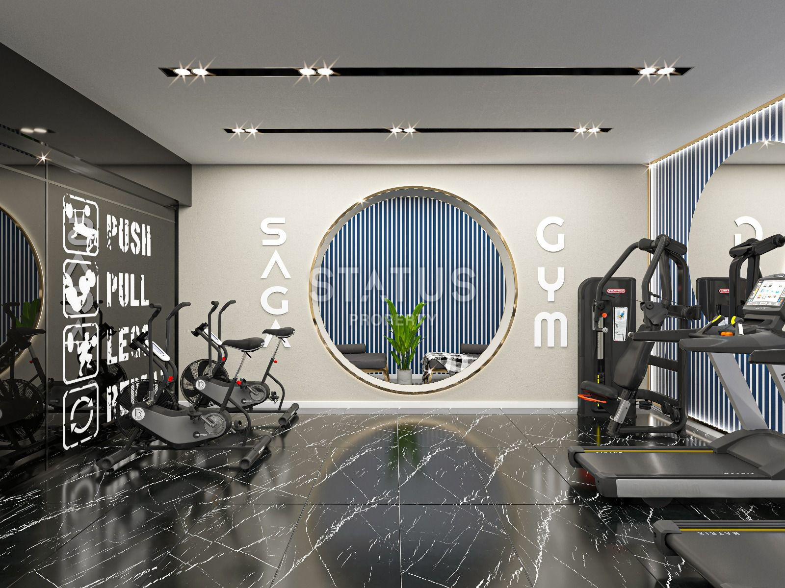 Трехкомнатная квартира у моря в строящейся резиденции, в центре Аланьи, 74 м2 фото 38