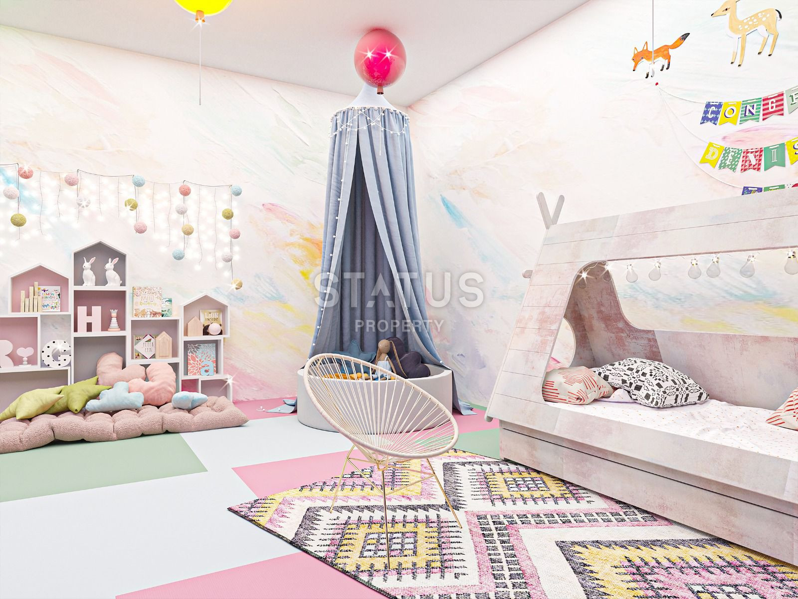 Трехкомнатная квартира у моря в строящейся резиденции, в центре Аланьи, 74 м2 фото 39